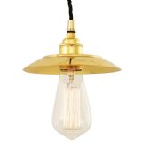 Batten Holder with Hat - Polished Brass